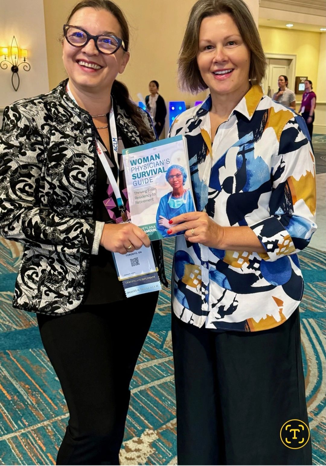 My good friend Dr. Lana Chamoun and her new book for Women's MD — Survival Guide at ACLM 2024